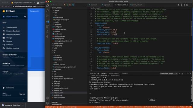 Flutter Google Login with Firebase | Gmail sign in with flutter смотреть онлайн