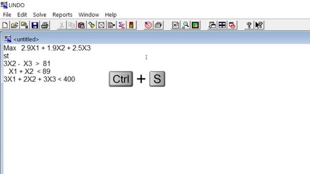 Solve LP using LINDO (Free) смотреть онлайн