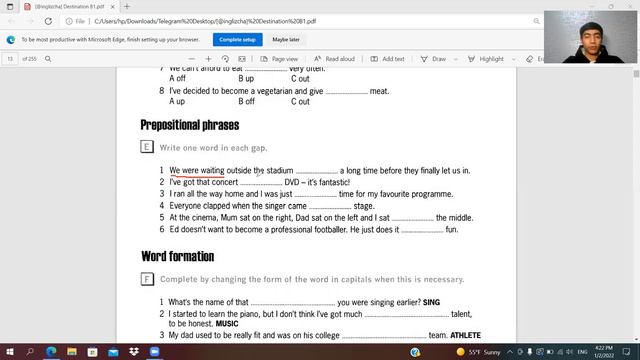 Destination B1. Unit3. Exercises смотреть онлайн