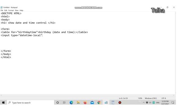 #HTML How to add Date and Time Picker using html смотреть онлайн