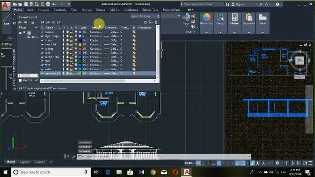 Autocad 2020 house plan 2 D 3D modelling rending animation смотреть онлайн