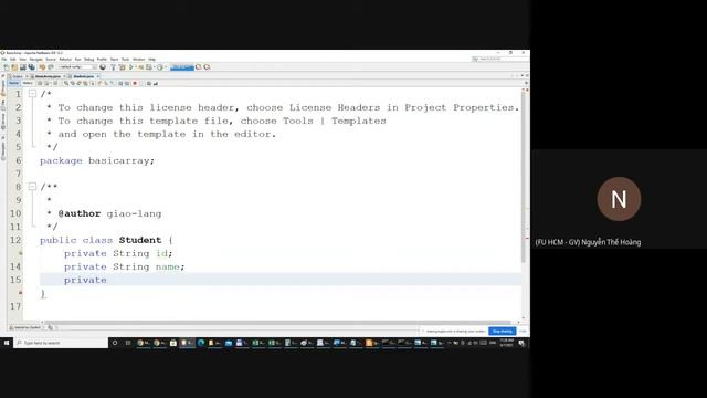Nhập môn Lập trình OOP với Java: Bài 13 - Object Array (phiên bản 1) смотреть онлайн