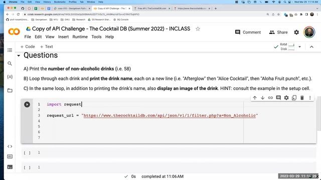 20.1 - Drinks API Challenge | Intro to Python Programming смотреть онлайн