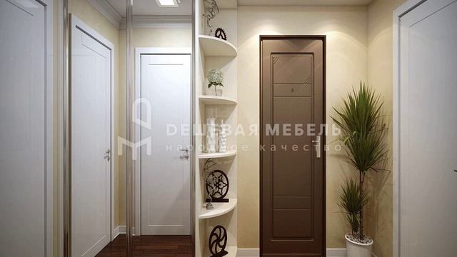 Зеркальный шкаф-купе для коридора "Версаль арт.03" смотреть онлайн