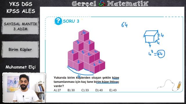 SAYISAL MANTIK 3.  ADIM (BİRİM KÜPLER ZAR) 2023 YKS DGS KPSS ALES #DGS #KPSS #ALES