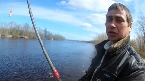 Рыбалка на р.Луга д.ОРЛЫ -КУРОВИЦЫ .холодная ВЕСНА 2017. ч-1.