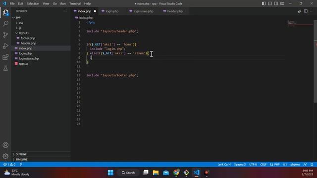 3. Aplikasi SPP PHP MYSQLI OOP - Pembuatan Form Login Siswa смотреть онлайн