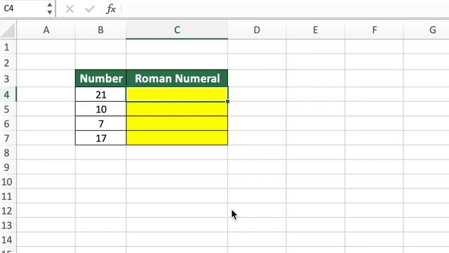 How to Convert Numbers into Roman Numerals in Excel смотреть онлайн