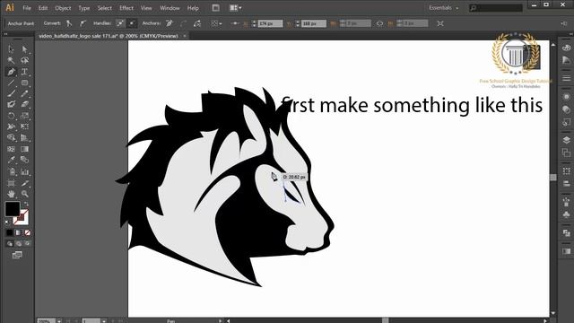 Horse Logo Design Tutorial in adobe illustrator | No CorelDraw X7 | No Adobe Photoshop смотреть онлайн