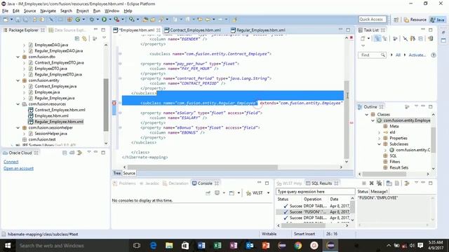 Lesson 31 (Hibernate for Beginners) Inheritance Mapping for Table per Hierarchy смотреть онлайн