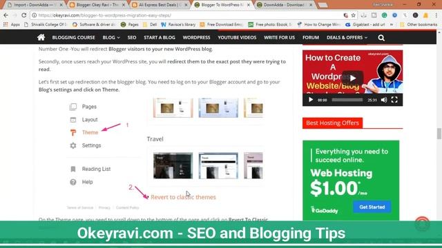 Blogger To WordPress Migration Step By Step in Hindi - Move and Enjoy Advance Features - Okey Ravi смотреть онлайн