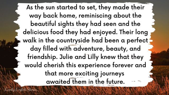 UPPER-INTERMEDIATE ENGLISH STORY🚶♀️The Summer Walk☀️ B2 - C1 | Level 6 - 7 | English Practice