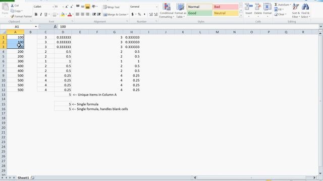 COUNT UNIQUE VALUE IN EXCEL смотреть онлайн