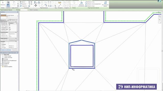 Autodesk Revit. Разуклонка кровли смотреть онлайн