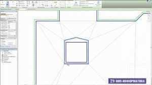 Autodesk Revit. Разуклонка кровли