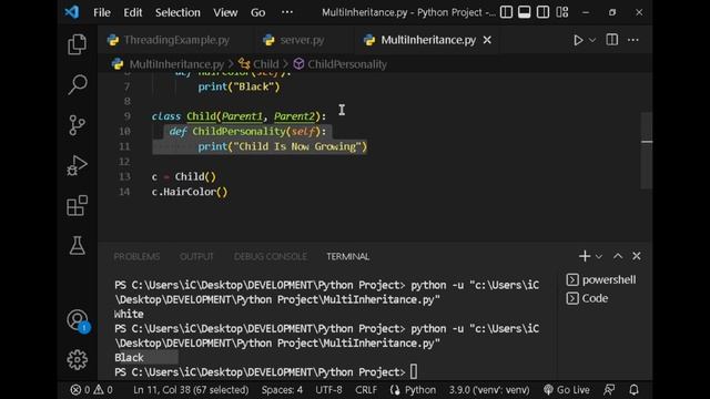 Multi Inheritance In Python Explained смотреть онлайн