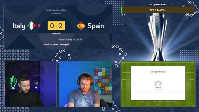 Италия - Испания (Лига Наций) 1/2 финала смотрим онлайн