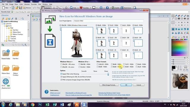 How to create folder icon using Photoshop & Axialis IconWorkshop смотреть онлайн