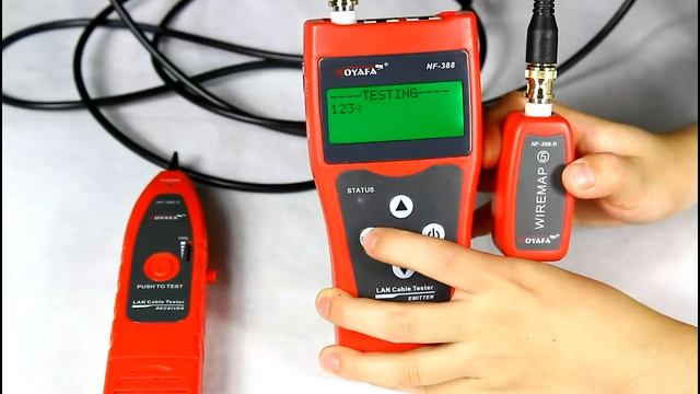 Noyafa NF-308 388 LCD cable tester operation video смотреть онлайн