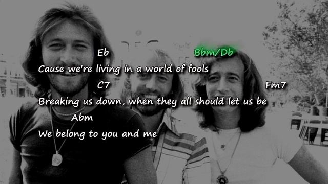 Bee Gees - How Deep Is Your Love - Chords & Lyrics смотреть онлайн