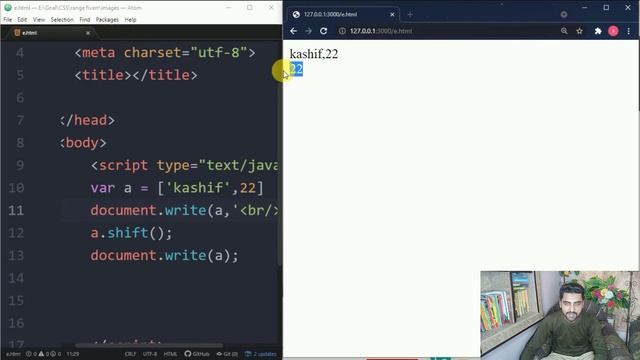 WEB DEVELOPMENT | SHIFT AND UNSHIFT METHOD | CLASS 51 | JAVASCRIPT | SHAN DEVELOPERS смотреть онлайн