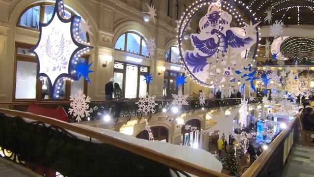 Новогодняя Москва 2023 | ГУМ Ярмарка на Красной Площади | ГУМ | Новогодние выставки в Москве смотреть онлайн