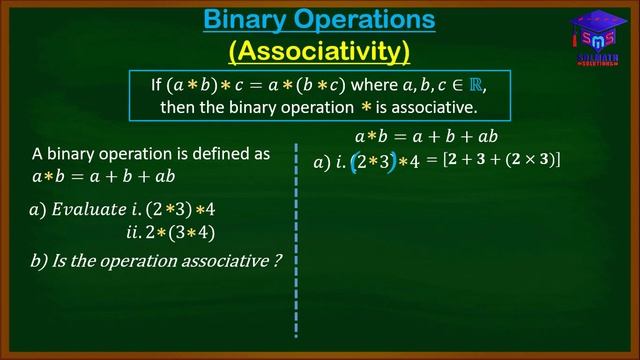 Associative Property of Binary Operations well explained with examples | SolMathSolutions смотреть онлайн