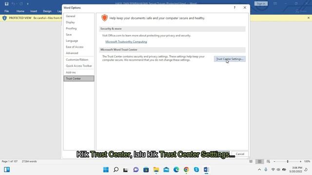 Cara Matikan Disable Protected View Enable Editing pada Office Word смотреть онлайн