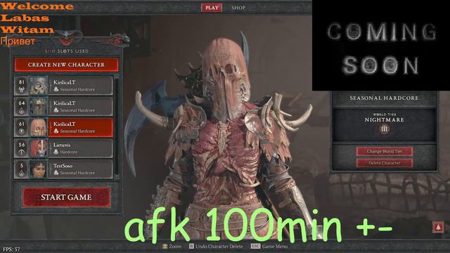 🔴Sorcerer Start Test 🔴Hardcore Ladder🔴LIVE Diablo4🔴 Lietuva смотреть онлайн