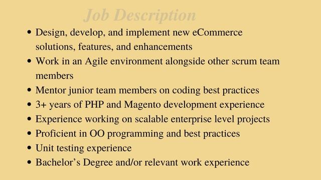 Freelancers Magento Developer JOB Profile | 3+ Year experience | PHP Careers смотреть онлайн
