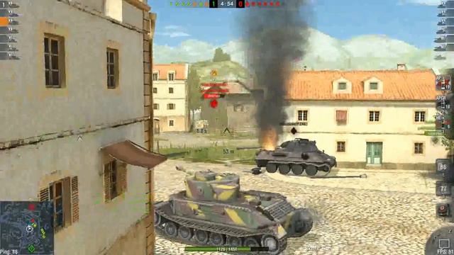 WoTB Mara+Nalepka Kastilie double TigerP смотреть онлайн