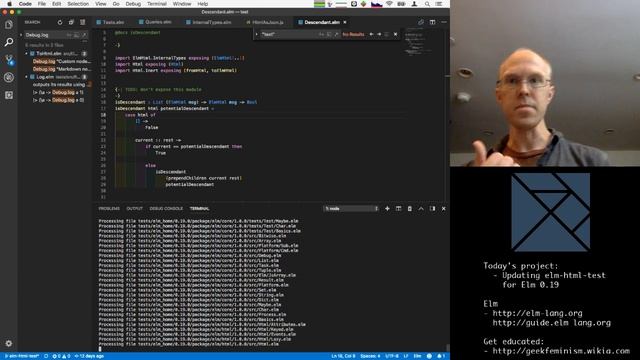 [raw stream footage] upgrading elm-html-test for Elm 0.19 - Part 5 смотреть онлайн