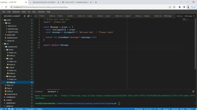 CCBP React JS || Login App || Coding Practice - 5 || NXT WAVE смотреть онлайн