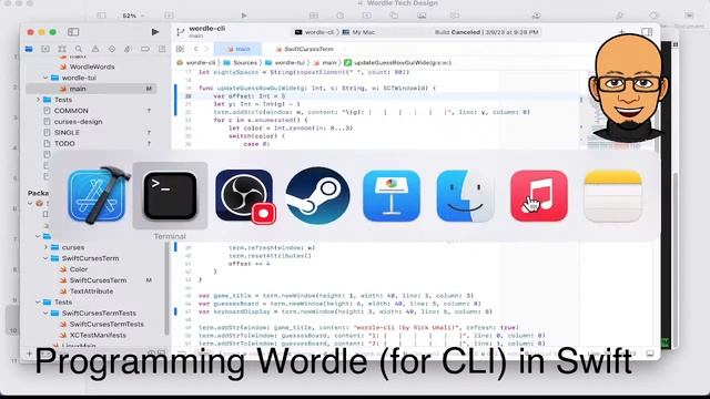Rick is Programming: Wordle in Swift (CLI, NCURSES) (No. 24) смотреть онлайн