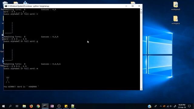 Hangman Game in Python смотреть онлайн