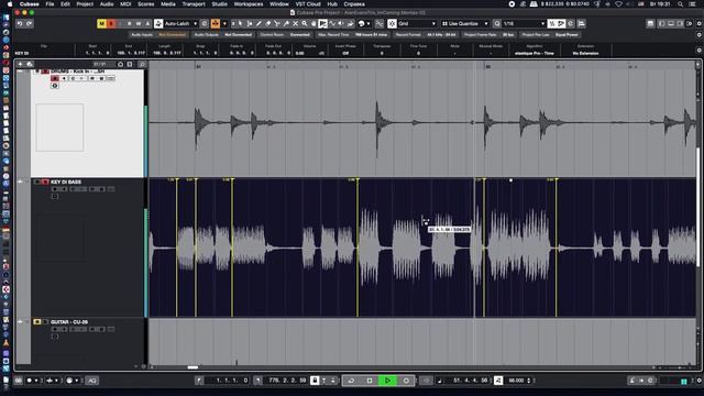 009 Cubase12 Audio Warp   - Bass Guitar