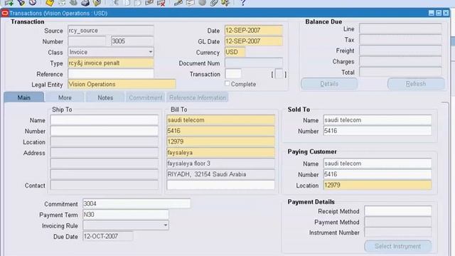3 deposit and guarantee Transactions account receivable Oracle FI смотреть онлайн