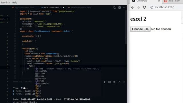 Convert data excel to Json without upload to server (import excel tanpa upload file ke server) смотреть онлайн