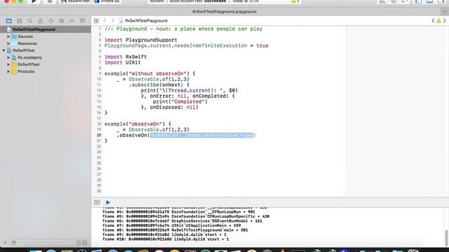4. iOS - Swift 3.0 - RxSwift. Введение в Schedulers. смотреть онлайн