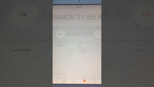 Stopwatch On IPAD Mini Has Been On Since January Of 2016 смотреть онлайн