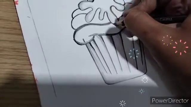 Cup cake drawing//Cup cake drawing for kids//cupcake drawing realistic//cupcake drawing step by ste смотреть онлайн