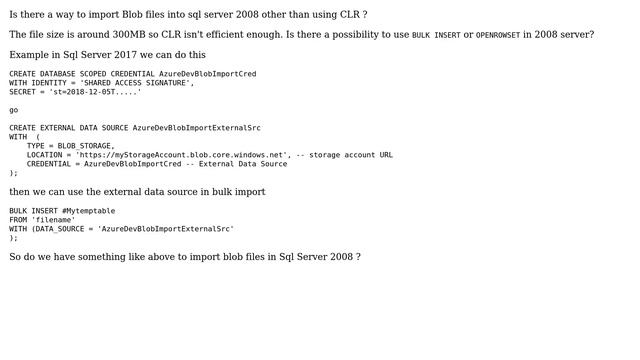 Databases: How to import Azure blob file into Sql Server 2008? (2 Solutions!!) смотреть онлайн