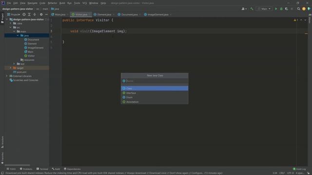 Visitor Pattern | Design Patterns in Java смотреть онлайн