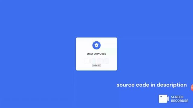 OTP Verification Form in HTML CSS & JavaScript Free source code смотреть онлайн