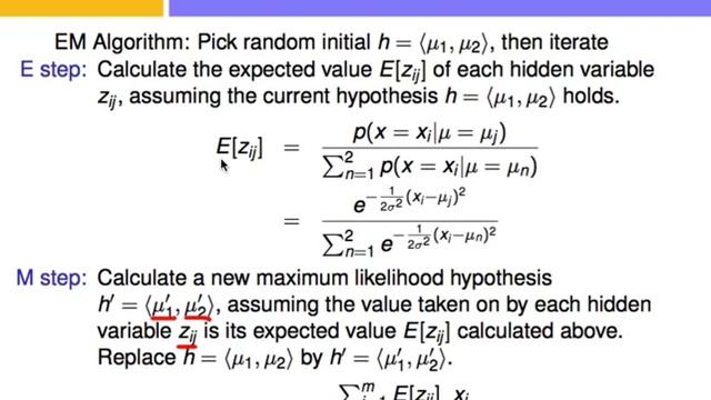 Estimation Maximiazion for two gaussians (continuous data) смотреть онлайн