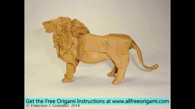 Easy Origami Lion
