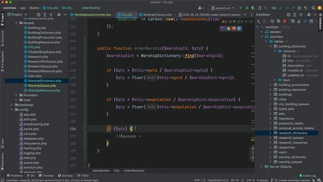 Browser Online Game Warships #23: Laravel 8, React JS, TypeScript, create queue for warships смотреть онлайн