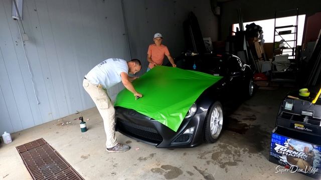 Learning How To Vinyl Wrap - (Ep 1 The Hood) - FRS BRZ GT86 смотреть онлайн