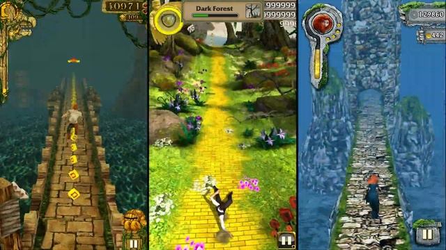 Temple Run Vs Temple Run Oz Vs Temple Run Brave - Endless Run смотреть онлайн