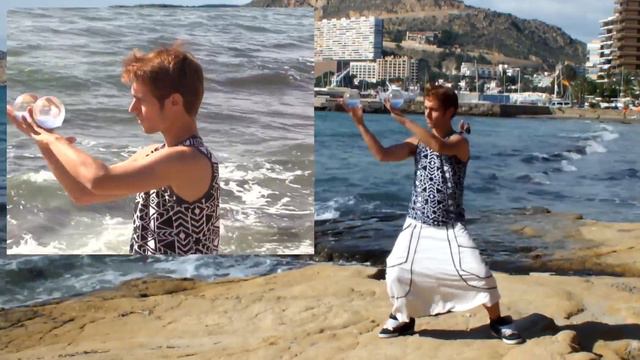 Contact Juggling Tricks 2015 - 1 and 2 balls - Danelo Performances смотреть онлайн